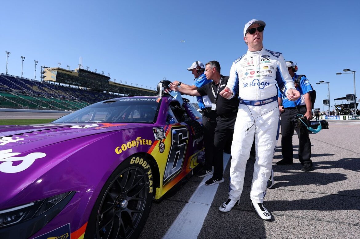 Troubles Persist for Brad Keselowski as He Crashes from Second Place at Kansas