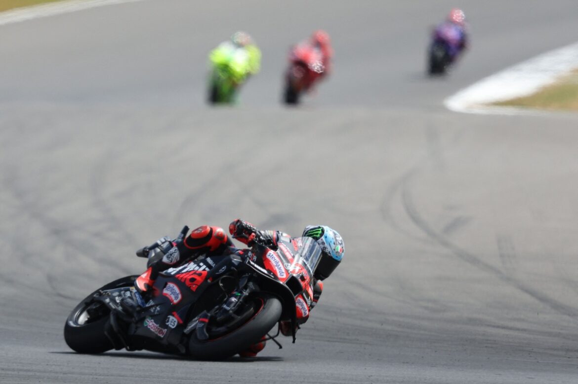 Marco Bezzecchi secures an unexpected victory for Aprilia.
