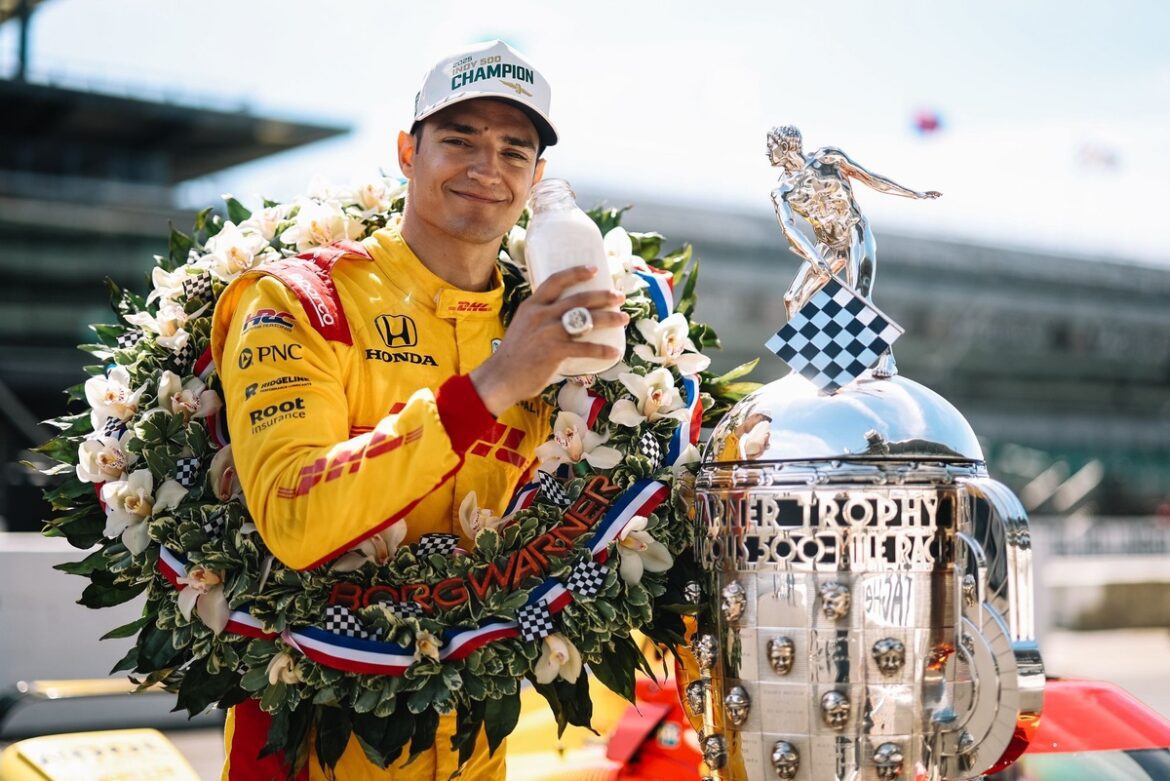 race-winner-alex-palou-chip-ga.jpg Alex Palou "couldn't fall back asleep after waking up at 3 AM" following his Indy 500 victory.