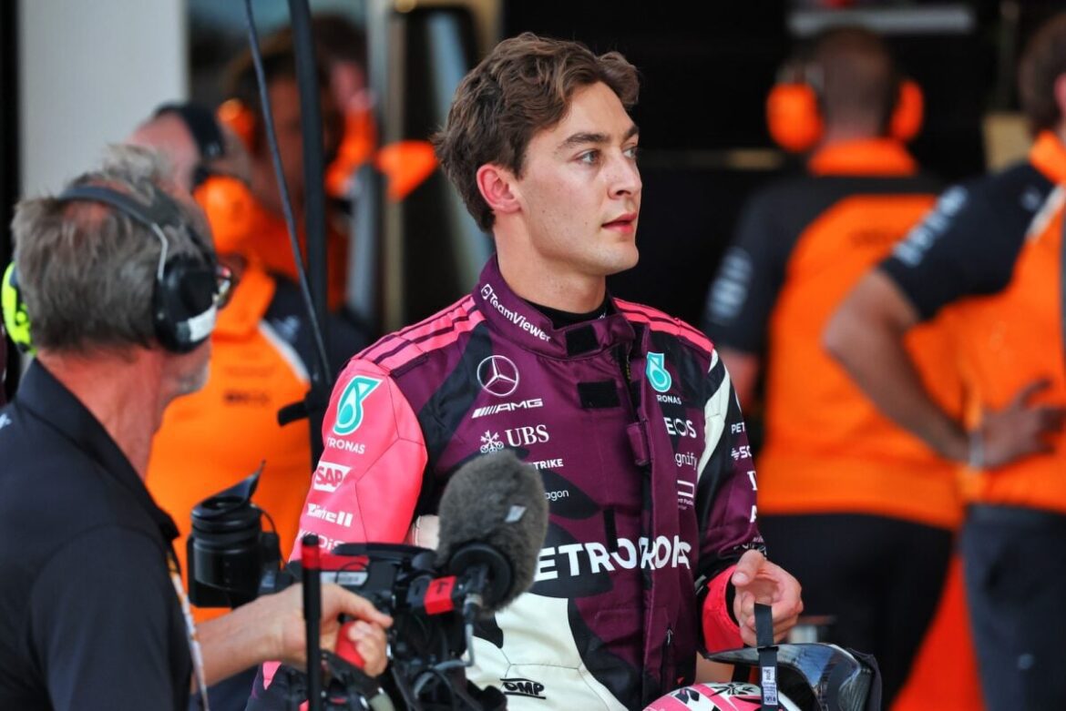 Russell discusses the possibility of Verstappen taking his place at Mercedes.