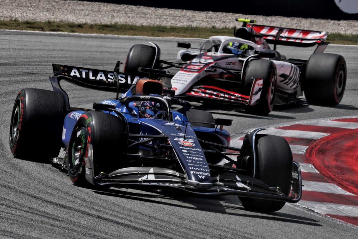 Williams faces tough race in Spain and finishes without scoring points.