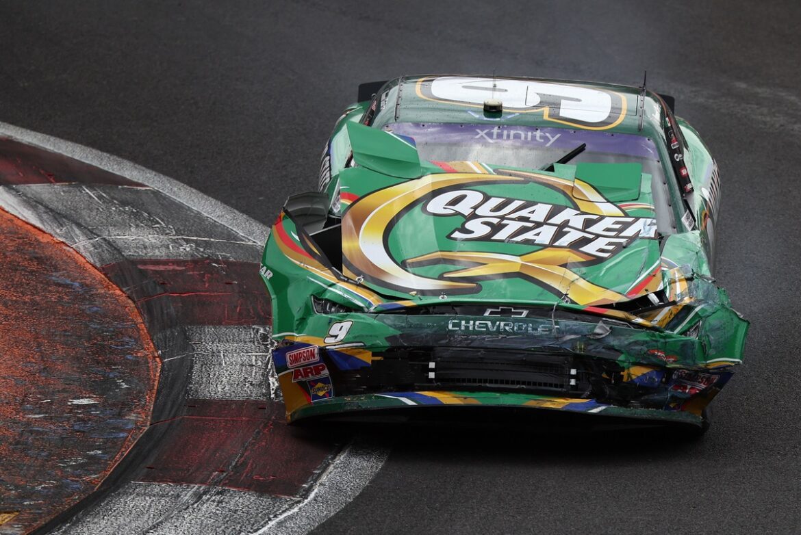 daniel-suarez-jr-motorsports-c-2.jpg Daniel Suarez suffers a crash during Xfinity qualifying mishap, set to start at the back in Mexico.