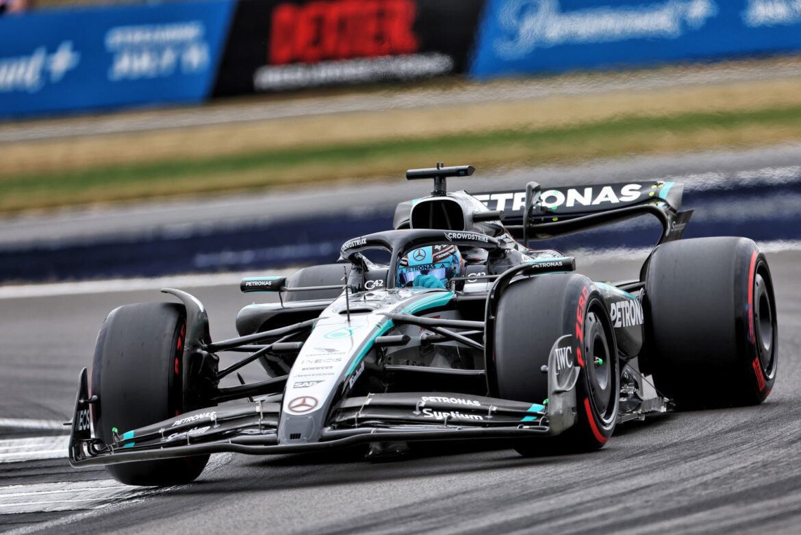 Russell expresses disappointment over lack of pace and states that Mercedes was taken aback at Silverstone.