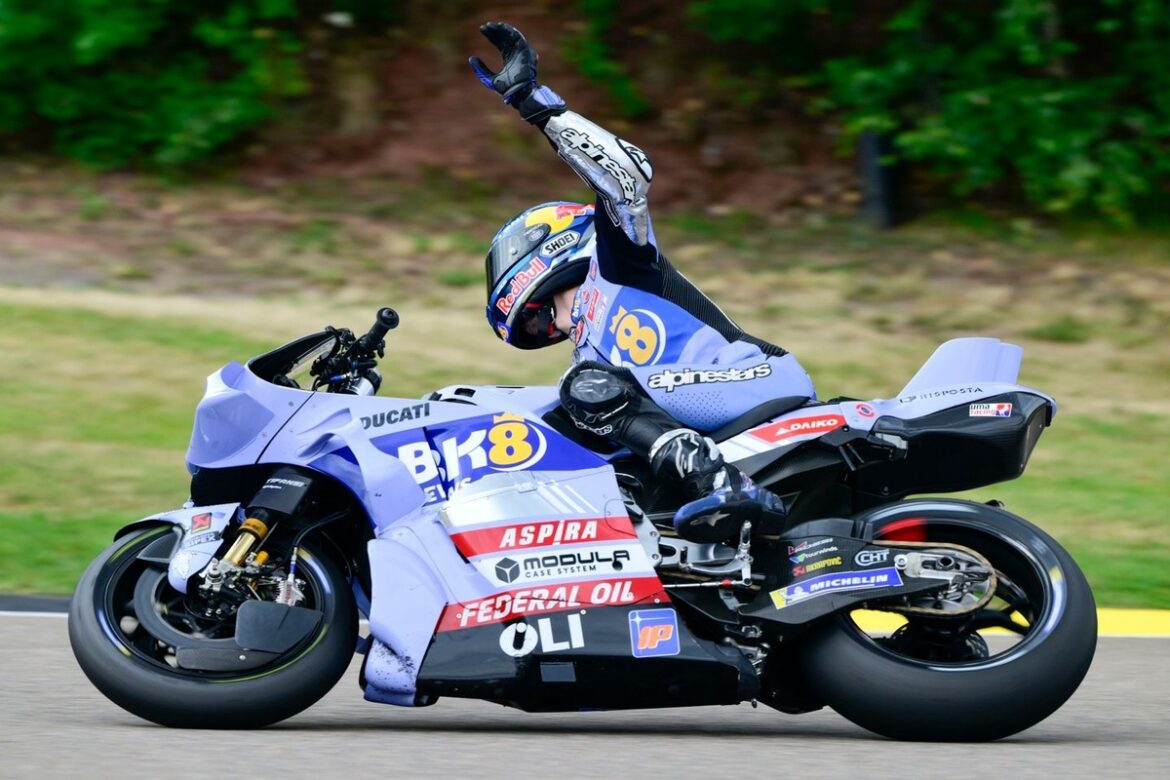 1752254544_alex-marquez-gresini-racing.jpg Alex Marquez astonished by speed after receiving approval to participate in the MotoGP German Grand Prix.