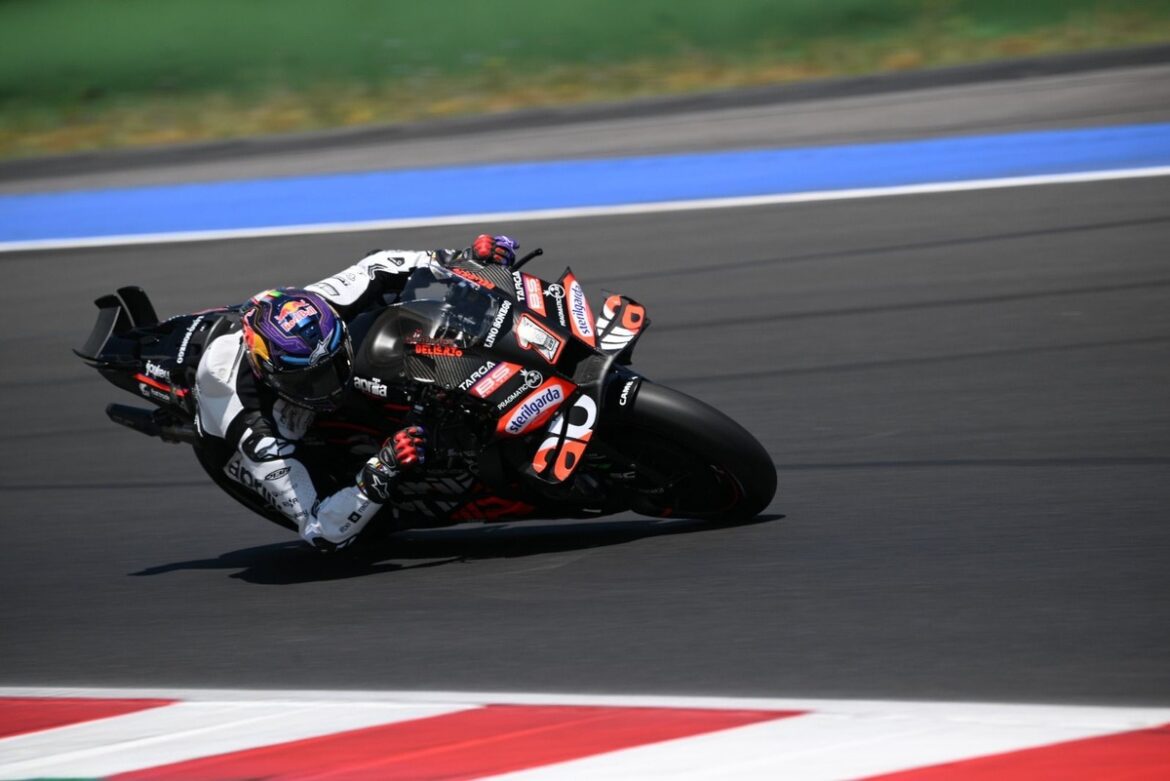 Jorge Martin finishes Aprilia MotoGP test before returning for the Czech GP.