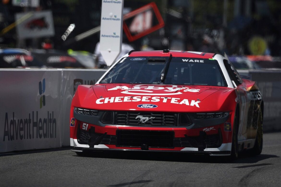 cody-ware-rick-ware-racing-for.jpg NASCAR claims they did not observe Cody Ware's initial collision amid caution controversy.