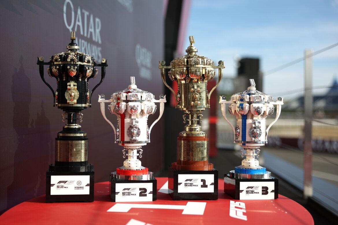 lego-race-winners-trophies.jpg How LEGO Transformed the F1 British Grand Prix Trophy Using Bricks