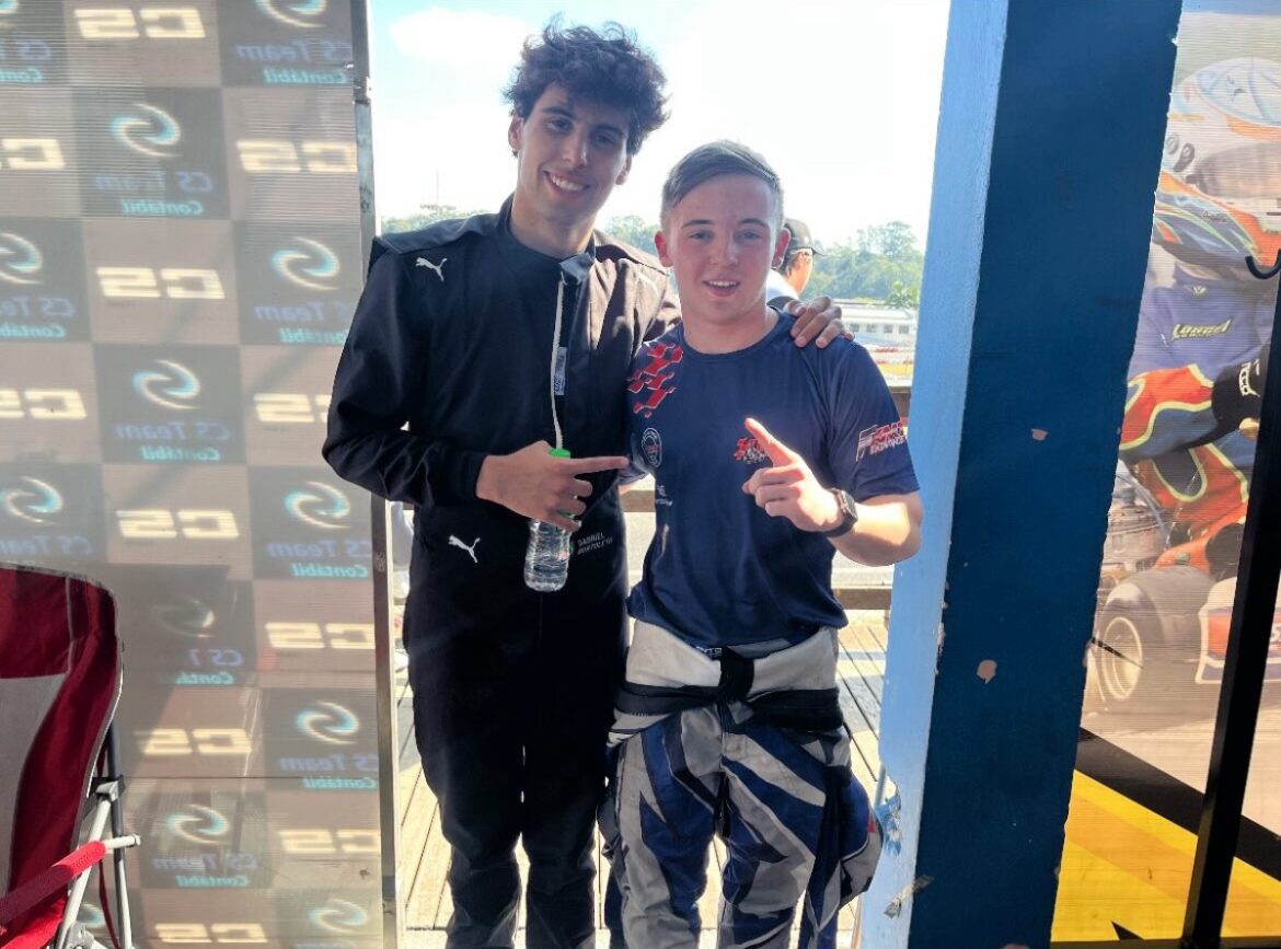 Bortoleto-e-Tesser.jpg On vacation from F1, Gabriel Bortoleto draws young karting talents to Granja Viana.