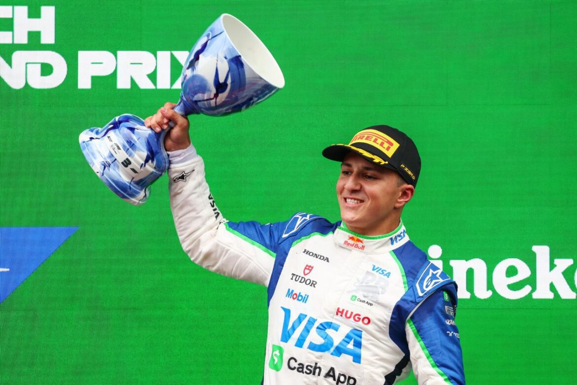 Hadjar-NED-P3-RB-Content-Pool.jpg F2 graduate Hadjar clinches first F1 podium in tumultuous Dutch Grand Prix