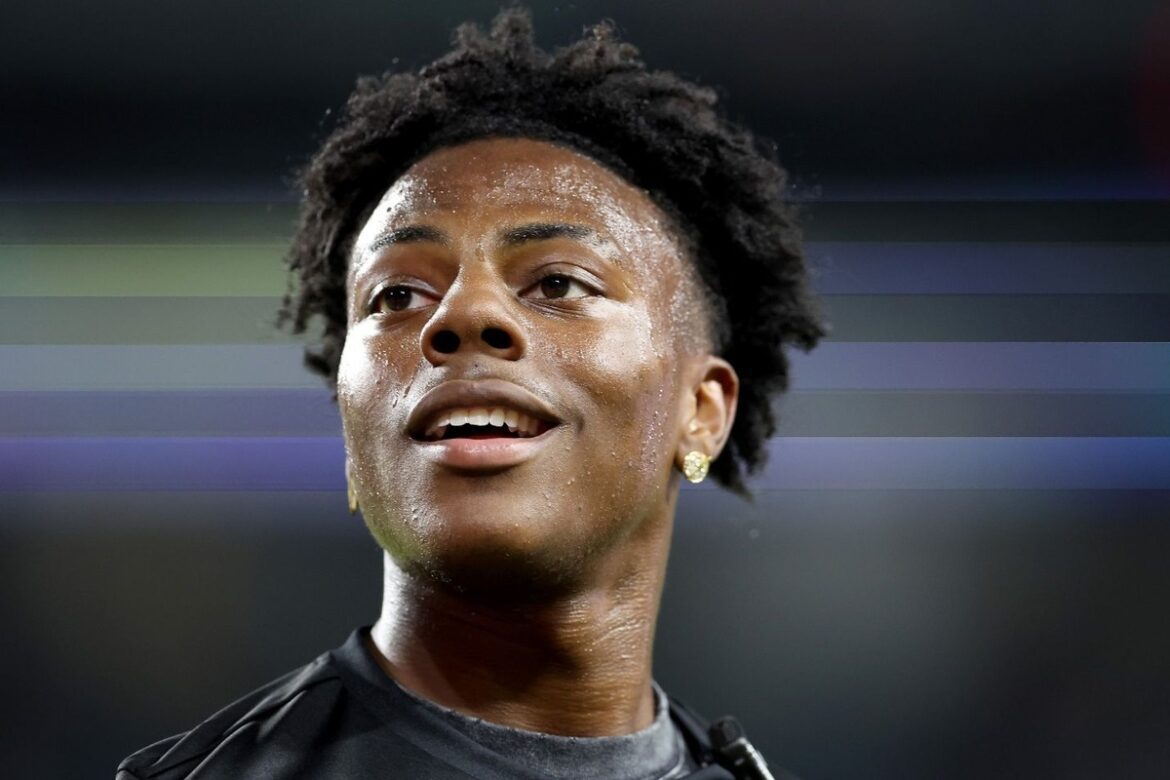 Well-known streamer IShowSpeed races a NASCAR stock car at Daytona.