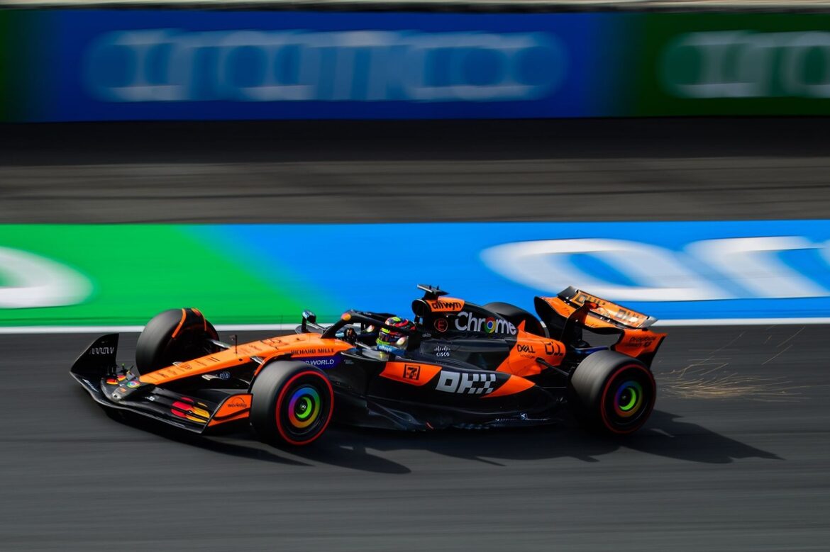 Oscar Piastri secures pole position, edging out Lando Norris by 0.012 seconds.