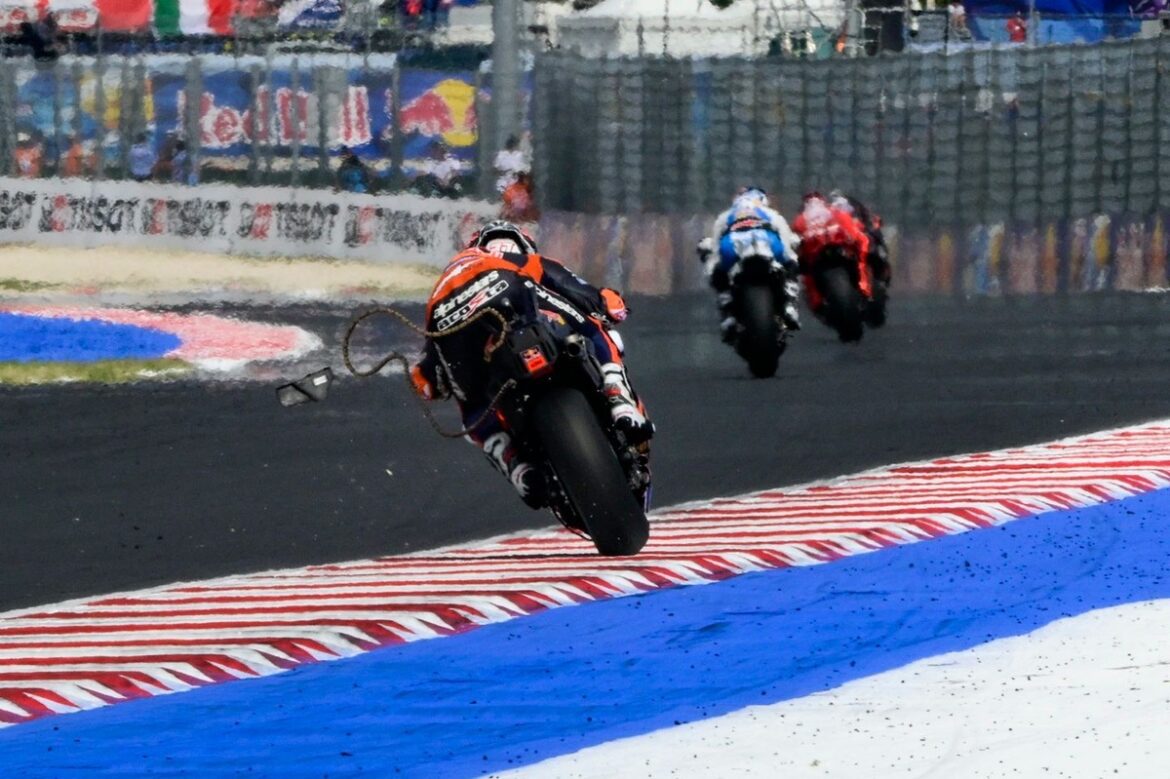 Brad Binder shares insights on KTM's persistent chain problems during the San Marino GP.