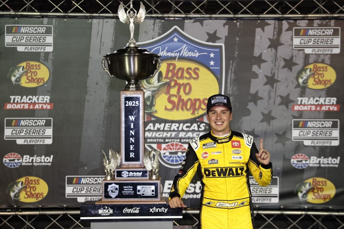 1757953798_christopher-bell-joe-gibbs-rac.jpg NASCAR racer honors Charlie Kirk by winning at Bristol.