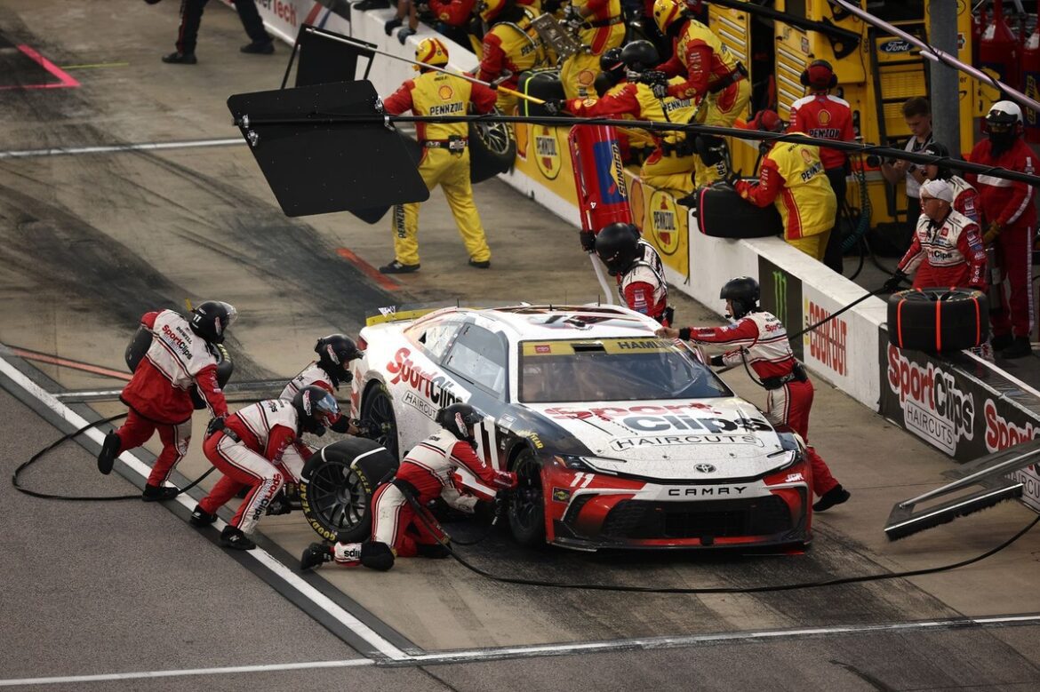 Denny Hamlin's team acknowledges NASCAR penalty but postpones suspensions.
