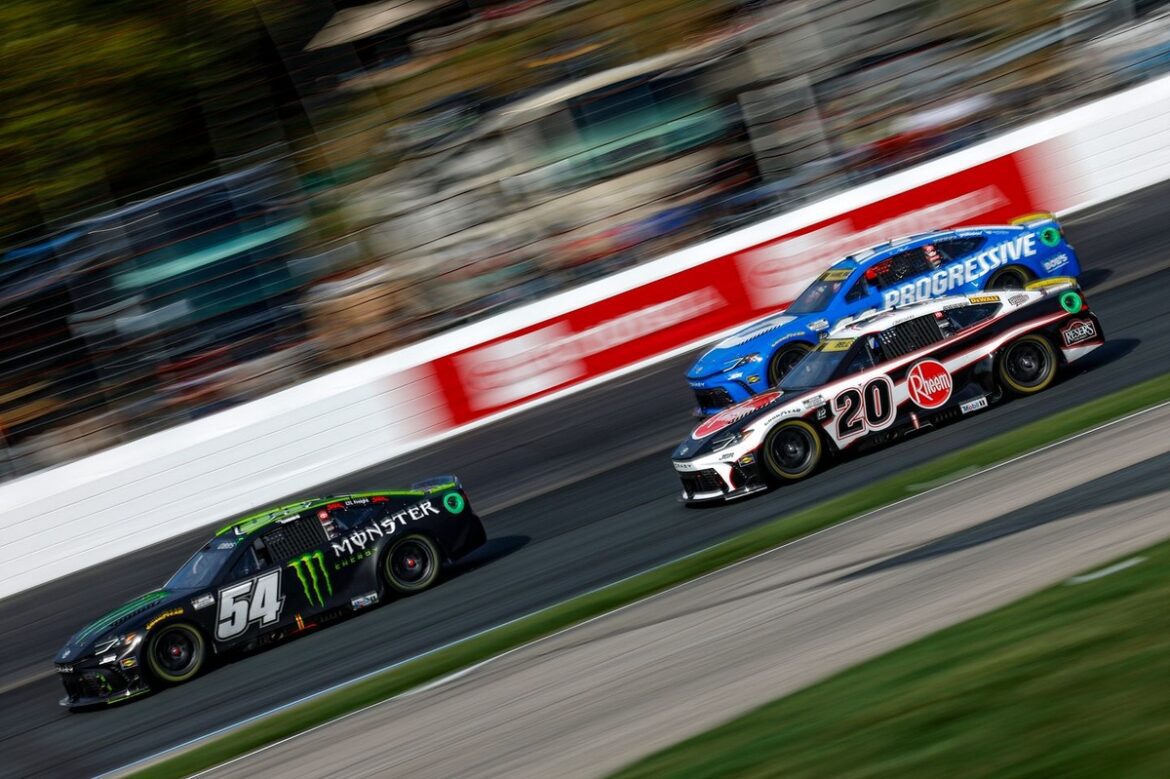 Denny Hamlin urges Joe Gibbs Racing to address the issue with Ty Gibbs.