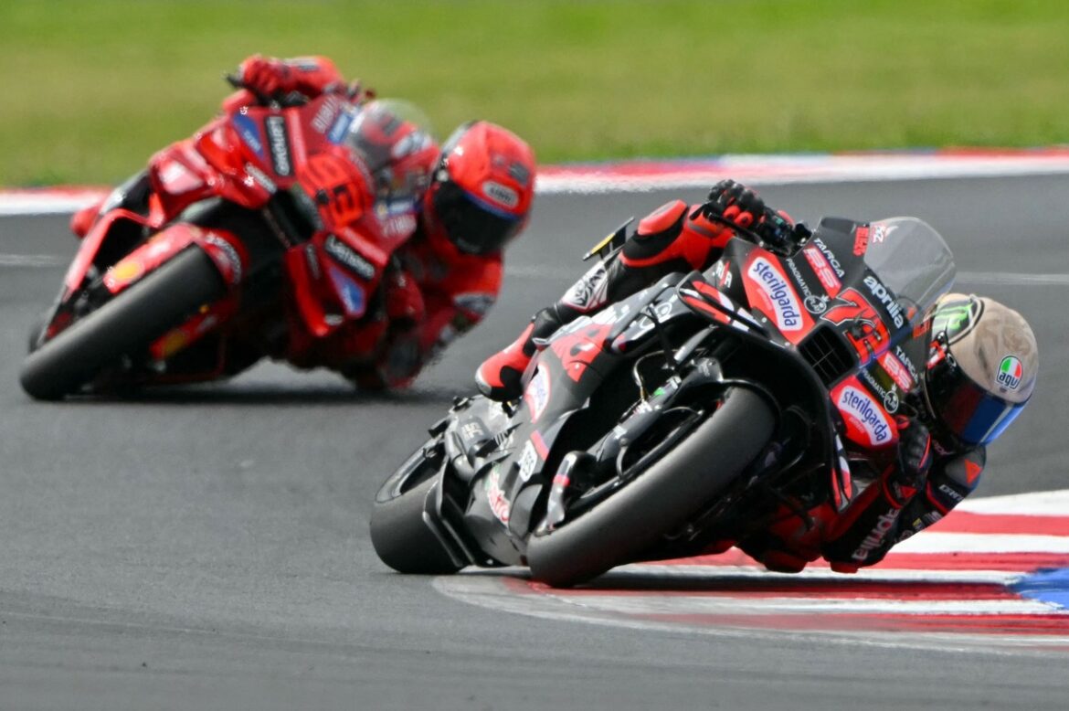 1758625748_marco-bezzecchi-aprilia-racing-2.jpg Aprilia's chief aims to defeat Marc Marquez at least once during the 2025 MotoGP season.