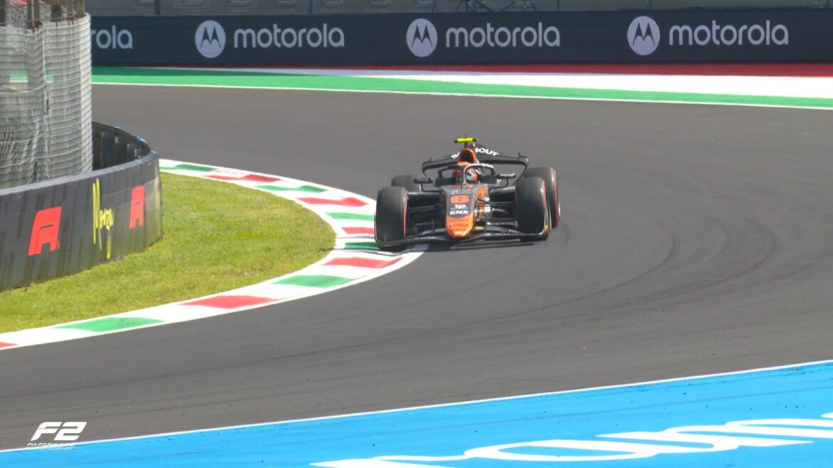 Verschoor sets the fastest time in F2 free practice in Italy.