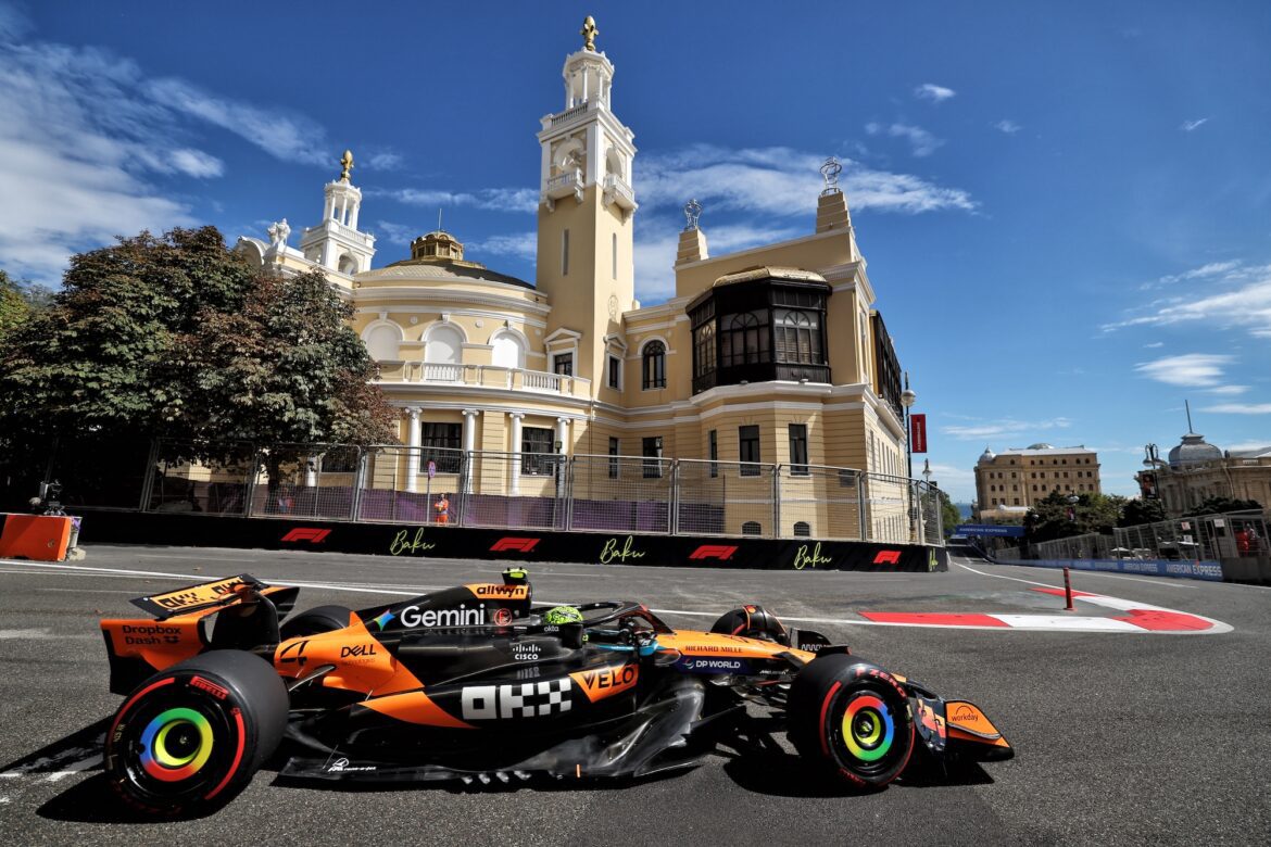 McLaren could clinch the constructors' championship at the Azerbaijan Grand Prix.