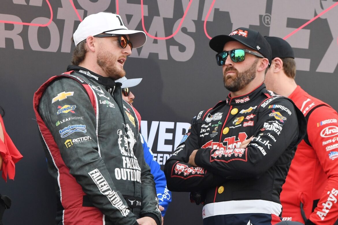 Austin Dillon expresses regret for crashing into his brother Ty, attributing it to his "piece of junk" car losing control.