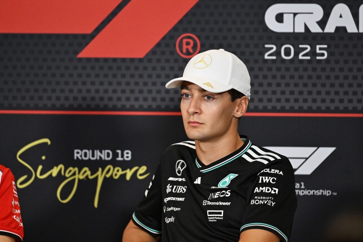 george-russell-mercedes.jpg F1 drivers envious of Max Verstappen's victory at Nurburgring, claims George Russell.