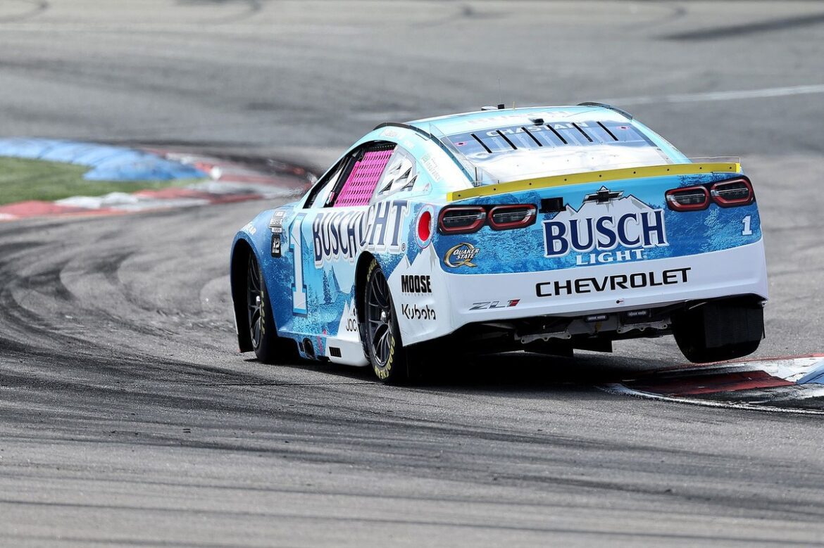 ross-chastain-trackhouse-racin.jpg Ross Chastain commits unusual mistake at the Roval, mismanaging pit road exit.