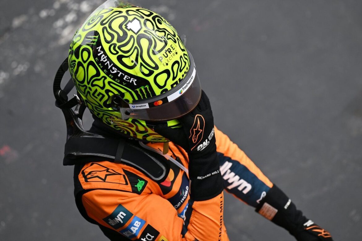 Lando Norris expresses concerns about McLaren's challenges at the F1 Las Vegas Grand Prix.