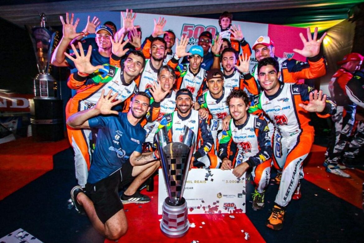 Gabriel Bortoleto's latest victory in Brazil was at the 500 Miles of Karting.