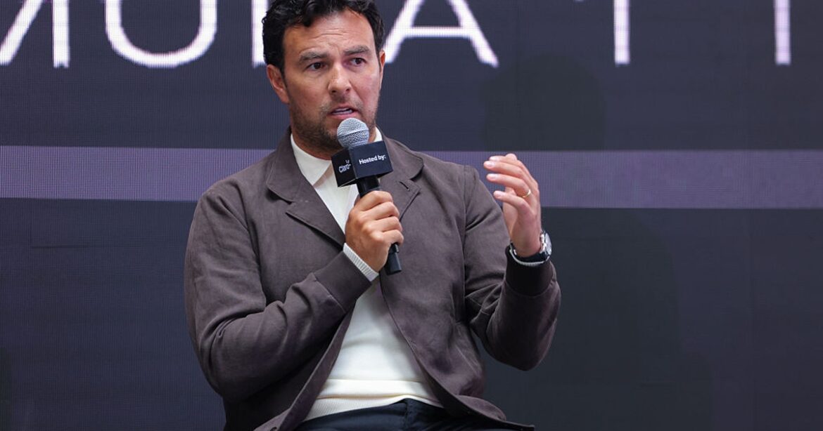 Perez takes to the track at Imola in a 2023-spec Ferrari for Cadillac preparations.