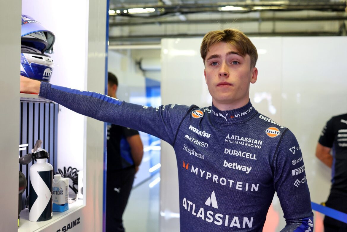 Williams announces Luke Browning's new participation in Formula 1 testing in Abu Dhabi.