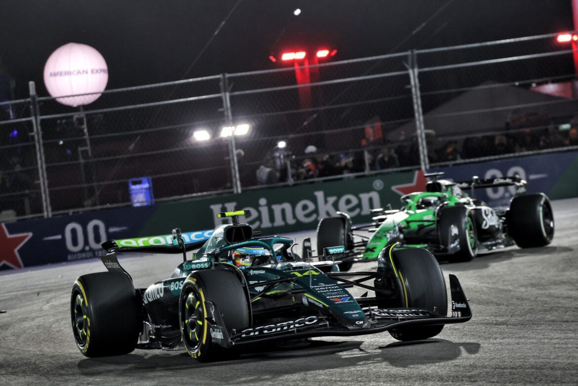 Alonso expresses regret over lack of pace, while Stroll discusses contact with Bortoleto in Las Vegas.