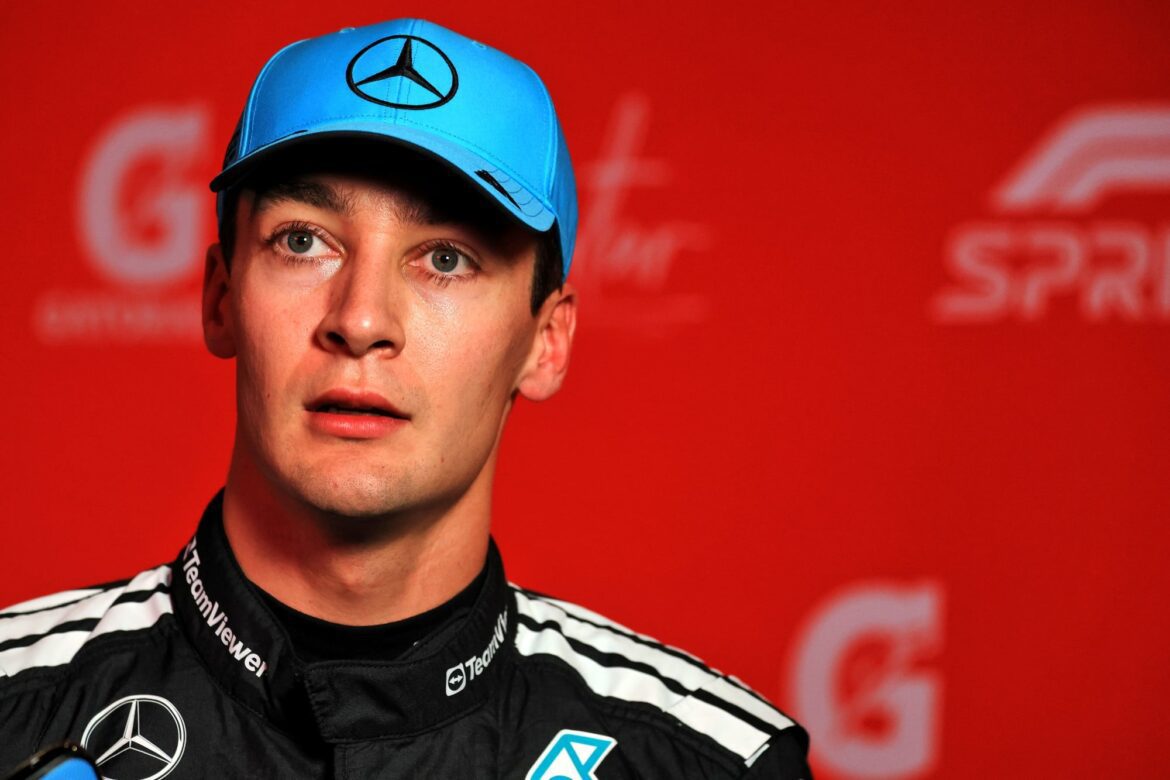 Russell expresses, 'It's truly rewarding' about starting from the front row in the Qatar sprint.