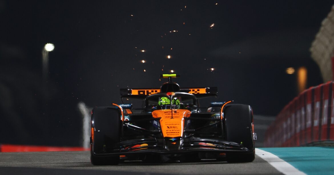 Norris increases his lead in the second practice session for the Abu Dhabi Grand Prix.